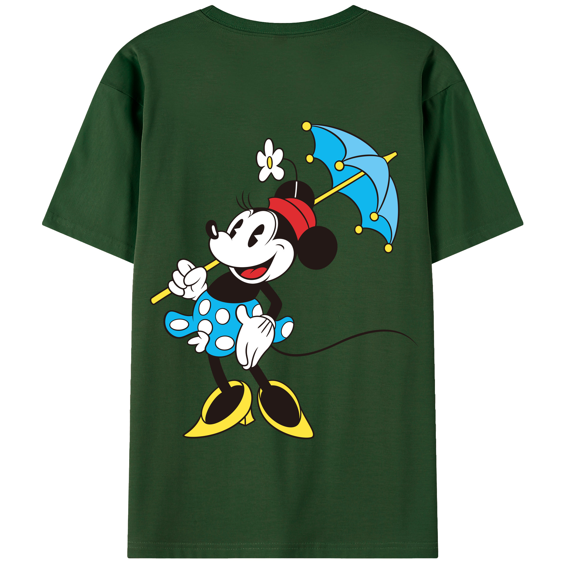 （画像用） ミッキーマウス Mickey Mouse 綿100％半袖Tシャツ（背面プリント）